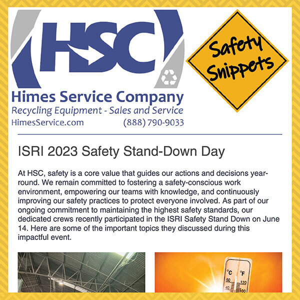 ReMA ISRI Safety Stand Down Day Article